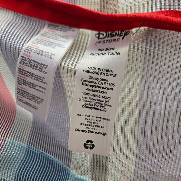 Mickey Mouse Striped Mesh Tote Disney Store Large Beach - Picture 8 of 8